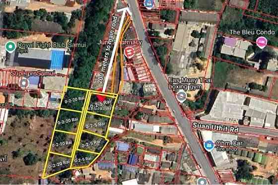 4 Rai Freehold Land for Sale in Chaweng, Koh Samui Samui