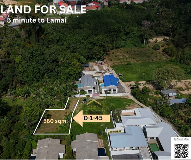 580 sqm Land Plot for Sale, 5 Mins to Lamai Samui - photo 3