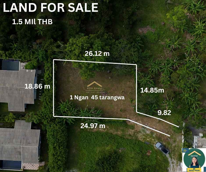 580 sqm Land Plot for Sale, 5 Mins to Lamai Samui - photo 4
