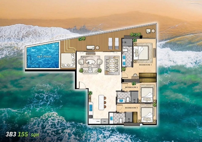 3 Bedroom Apartment for Sale in Riviera California Pattaya - photo 10