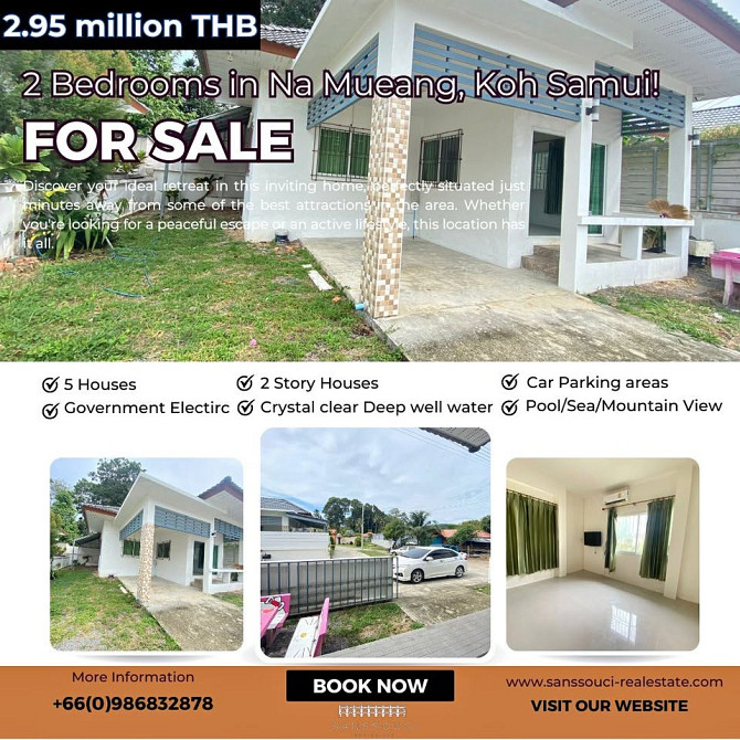 2 Bedroom House for Sale in Na Mueang Samui - photo 1