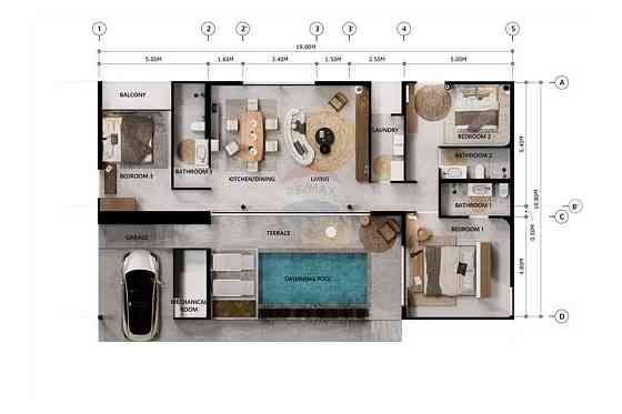 3 beds 3 baths House Phangan