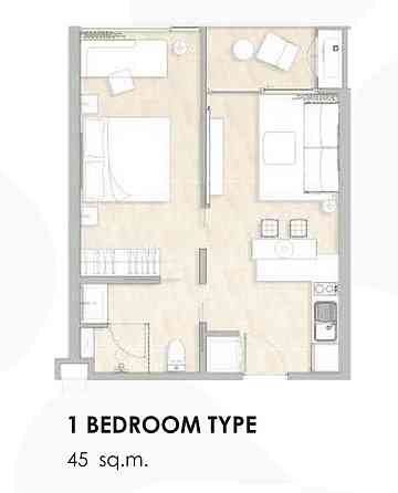 Apartment with Bedrooms: 1 and Bathrooms: 1 ภูเก็ต