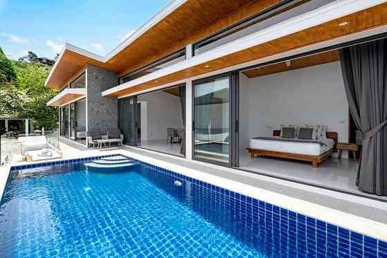 3 Bedroom Pool Villa with Partial Oceanview For Sale in Chaweng Hills, Koh Samui, Thailand Samui