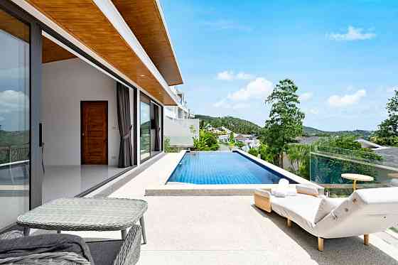 3 Bedroom Pool Villa with Partial Oceanview For Sale in Chaweng Hills, Koh Samui, Thailand Samui