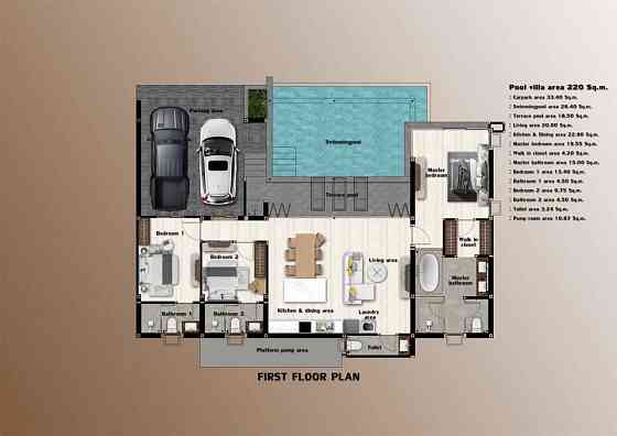3 bedrooms 3 bathrooms - House Samui