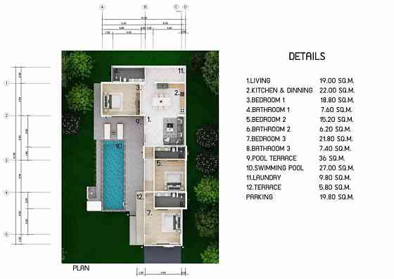 House with Bedrooms: 3 and Bathrooms: 3 Samui