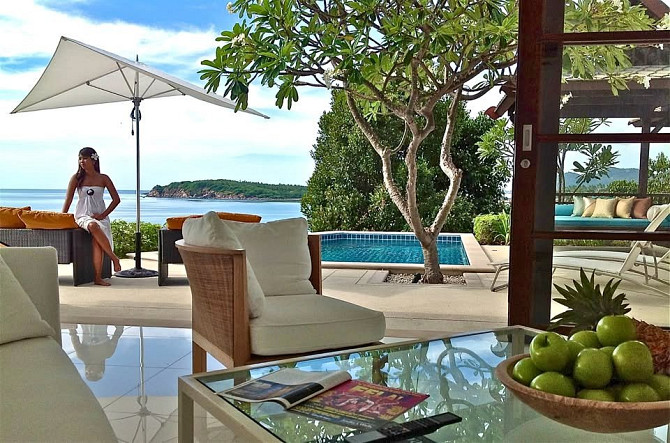 3 Bedroom Beachfront Pool Villa for Rent Samui - photo 1