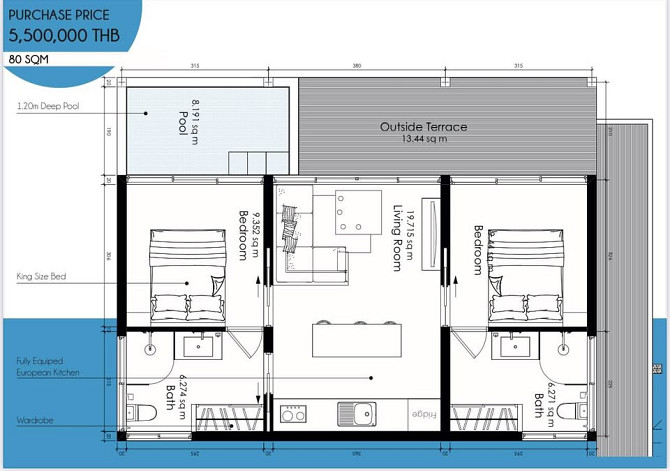 2 beds 2 baths – Apartment Samui - photo 4