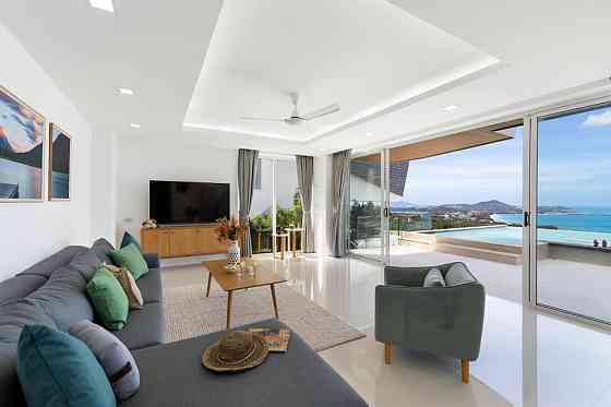 3 bedroom villa with panoramic sea view in Chaweng Noi Samui
