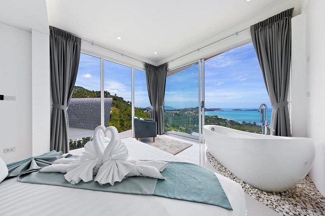 3 bedroom villa with panoramic sea view in Chaweng Noi Samui - photo 5